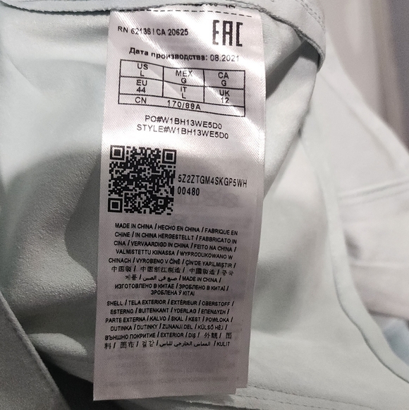 Guess Y2K Blue Faux Suede Snap Button Shirt Women size L - Picture 8 of 8